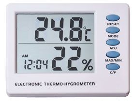 Электронный термометр-гигрометр для дома.
