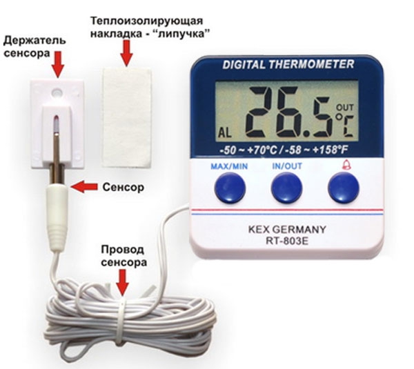 Электронный термометр для дома и улицы