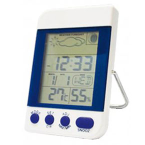 Гигрометр электронный с термометром и часами