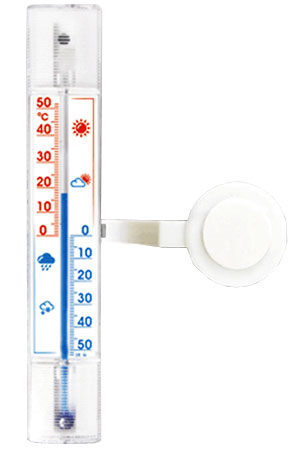 Оконный термометр с липким кронштейном