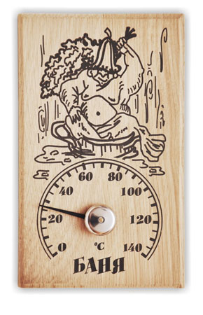 Биметаллический термометр для сауны.