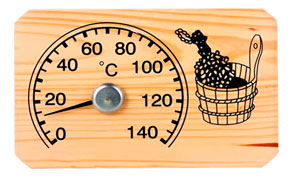 Биметаллический термометр для бани и сауны