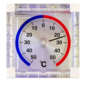 Стрелочный оконный термометр