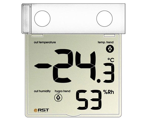 Оконный электронный термогигрометр.