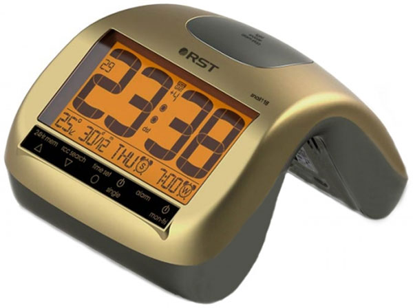 Цифровые часы-термометр с двумя будильниками