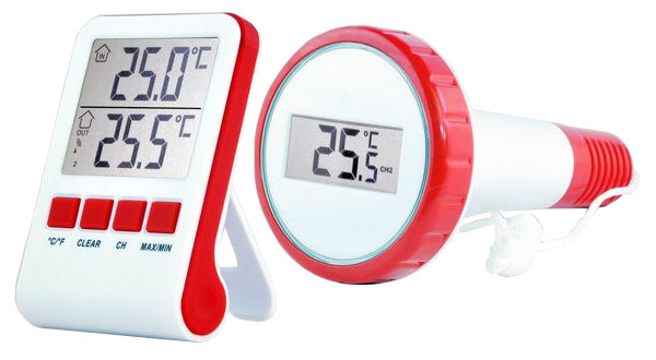 Термометр с радиодатчиком для бассейна