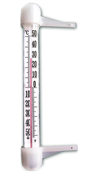 Оконный спиртовой термометр высотой всего 180 мм