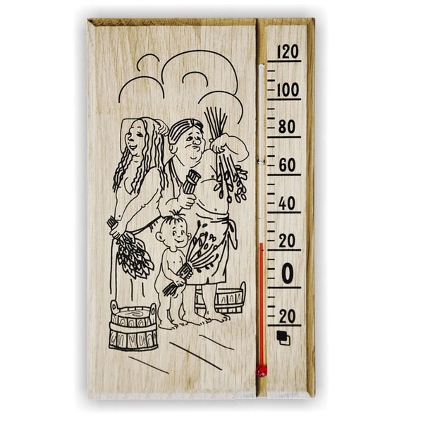 Капиллярный термометр для бани и сауны.